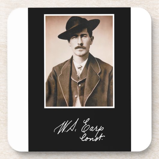 Wyatt Earp Constable in Zijne Eerste Minister Bier Onderzetter (Voorkant)