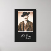 Wyatt Earp Constable in Zijne Eerste Minister Canvas Afdruk (Voorkant)