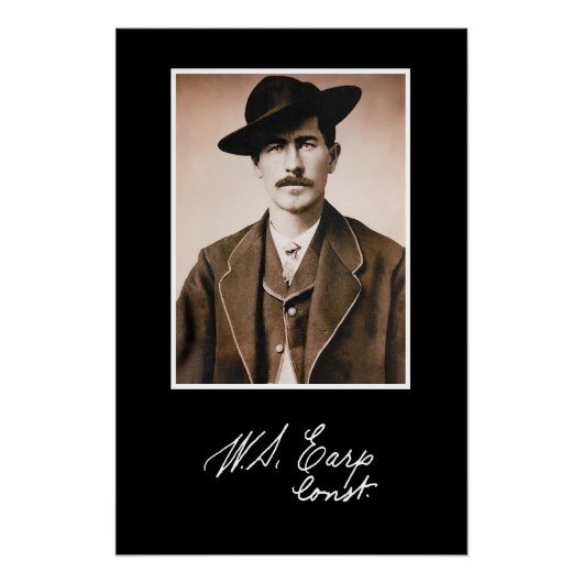 Wyatt Earp Constable in Zijne Eerste Minister Perfect Poster (Voorkant)