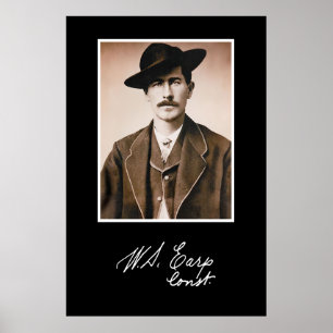 Wyatt Earp Constable in Zijne Eerste Minister Poster