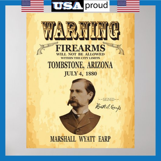 Wyatt Earp Cool Fab Tombstone Poster
