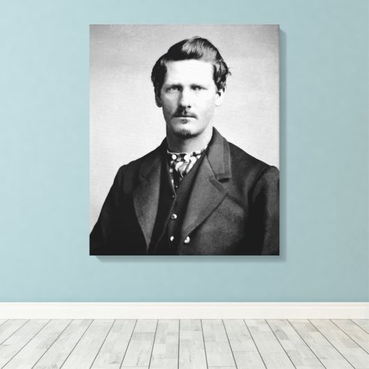 Wyatt Earp: Lawman, Gunfighter, Saloon Keeper Canvas Afdruk (Insitu (Houten vloer))