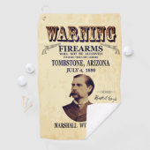 Wyatt Earp Marshall 👮♂️ Gunfighter Lawman Golfhanddoek (Insitu)