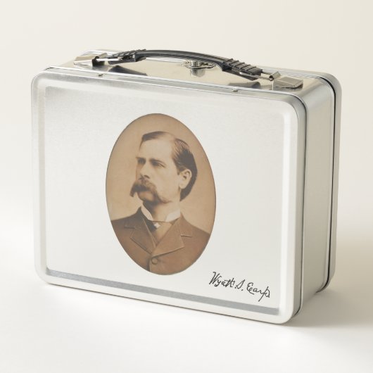 Wyatt Earp Portrait and Signature (Achterkant)