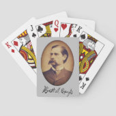 Wyatt Earp Portrait and Signature Pokerkaarten (Achterkant)