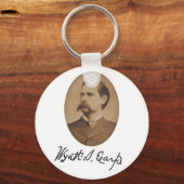 Wyatt Earp Portrait and Signature Sleutelhanger (Voorkant)