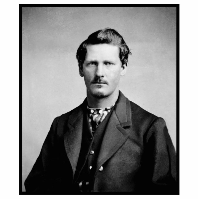 Wyatt Earp Sheriff & Gunfighter Old West Fotobeeldje Magneet (Voorkant)