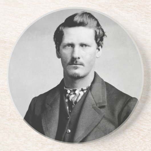 Wyatt Earp Sheriff & Gunfighter Old West Zandsteen Onderzetter (Voorkant)