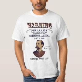 Wyatt Earp ⚖️ Wetsdienaar Marshall Oude Grafsteen T-shirt