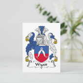 Wyatt Family Crest Briefkaart (Staand voorkant)
