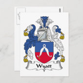 Wyatt Family Crest Briefkaart (Voorkant / Achterkant)