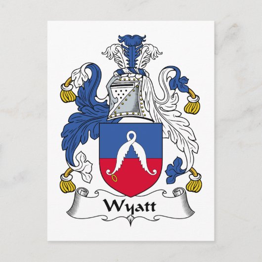 Wyatt Family Crest Briefkaart (Voorkant)