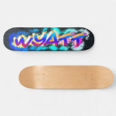 WYATT Gepersonaliseerd Graffiti Skateboard (Horizontaal)