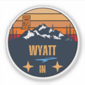 Wyatt, Indiana Sticker (Voorkant)