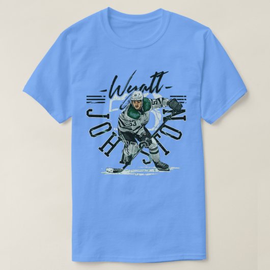 Wyatt Johnston Dallas Spelersnaam TShirt (Design voorkant)