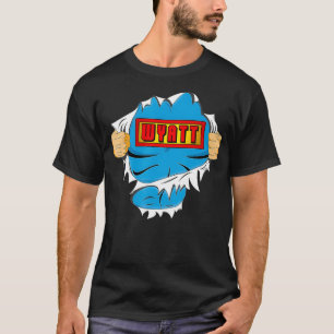 Wyatt Name Superheld Gift for Boys Named Wyatt T-shirt