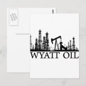 Wyatt Oil/Black Logo Briefkaart (Voorkant / Achterkant)