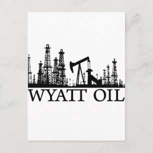 Wyatt Oil/Black Logo Briefkaart