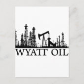 Wyatt Oil/Black Logo Briefkaart (Voorkant)
