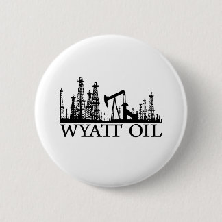Wyatt Oil/Black Logo Ronde Button 5,7 Cm