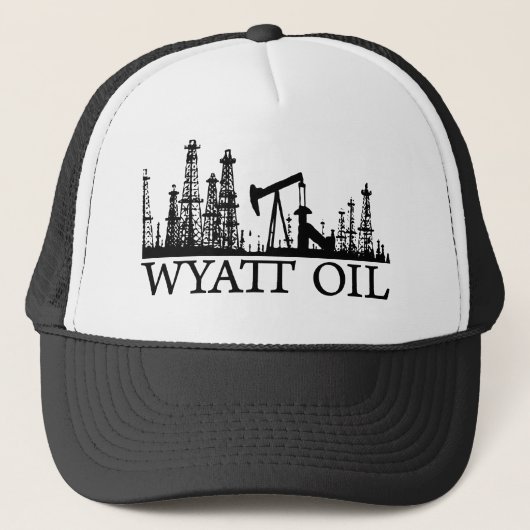Wyatt Oil/Black Logo Trucker Pet (Voorkant)