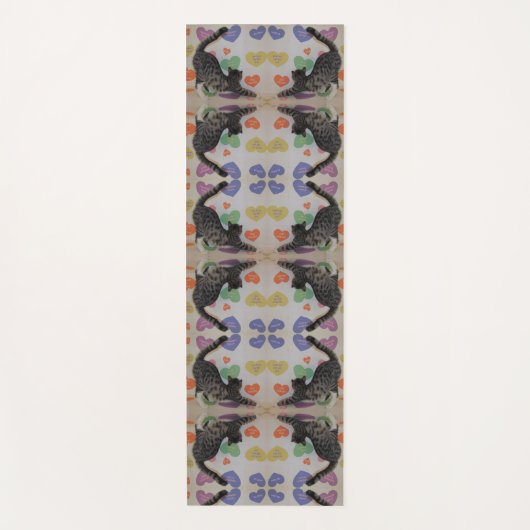 Wyatt The Cat's downward Dog Yoga Mat - alleen voo (Voorkant)
