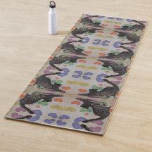 Wyatt The Cat's downward Dog Yoga Mat - alleen voo