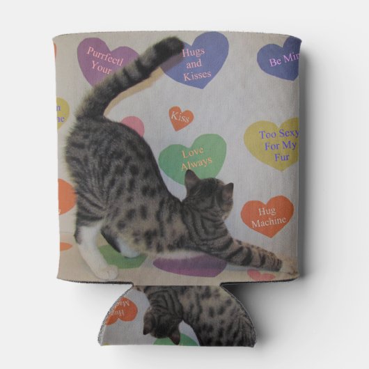 Wyatt's Love Hearts - Kat / Kitten Koelbox Blikjeskoeler (Achterkant)