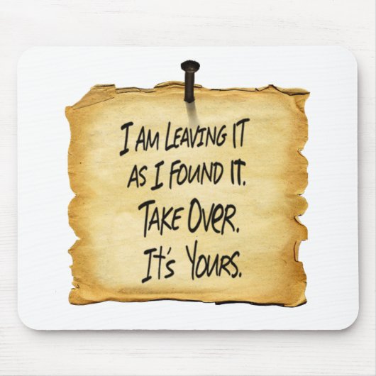 Wyatt's Sign Atlas Shrugged Muismat (Voorkant)