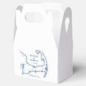 Wychmere Beach Club Cape Cod Bruiloft Elegant Bedankdoosjes (Geopend)