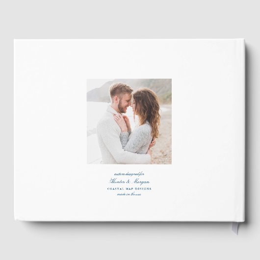 Wychmere Beach Club Cape Cod bruiloft Gastenboek (Achterkant)