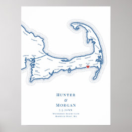 Wychmere Beach Club Trouwgastboek Poster