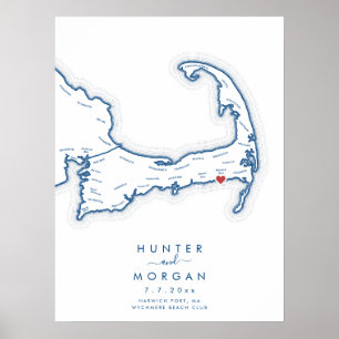 Wychmere Beach Club Trouwgastenboek Poster
