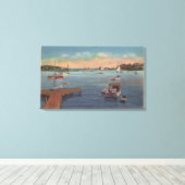 Wychmere Harbor Scene Canvas Afdruk (Insitu (Houten vloer))