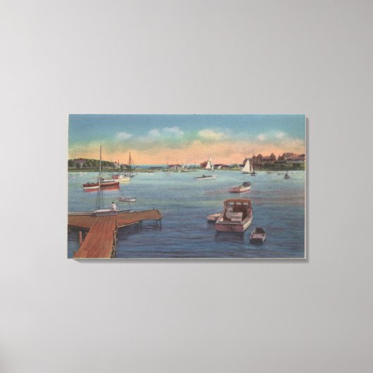 Wychmere Harbor Scene Canvas Afdruk (Voorkant)