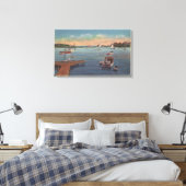 Wychmere Harbor Scene Canvas Afdruk (Insitu (Slaapkamer))