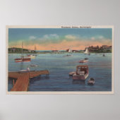 Wychmere Harbor Scene Poster (Voorkant)