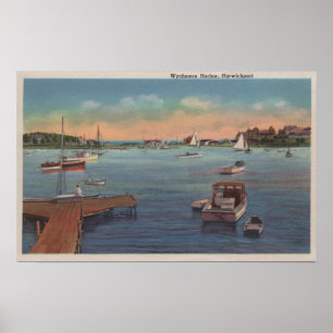 Wychmere Harbor Scene Poster