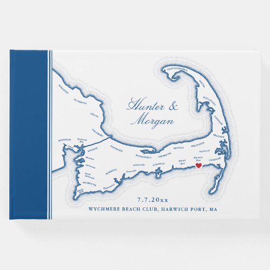 Wychmere Harwich Port Cape Cod Bestemming Bruiloft Gastenboek (Voorkant)
