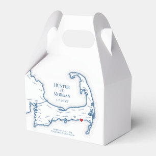 Wychmere Harwich Port Cape Cod Bruiloft Elegant Bedankdoosjes