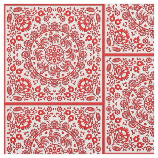 Wycinanka Fabric White Stof (Swatch)