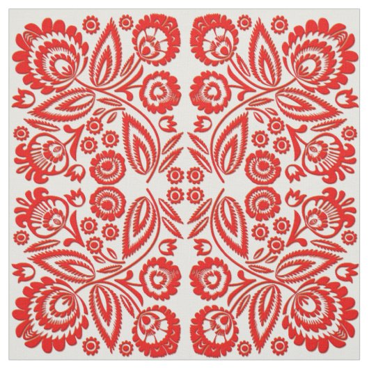 Wycinanka Fabric White Stof (Swatch)