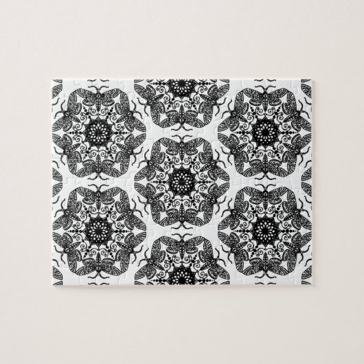 Wycinanka Moth Pattern Legpuzzel (Horizontaal)