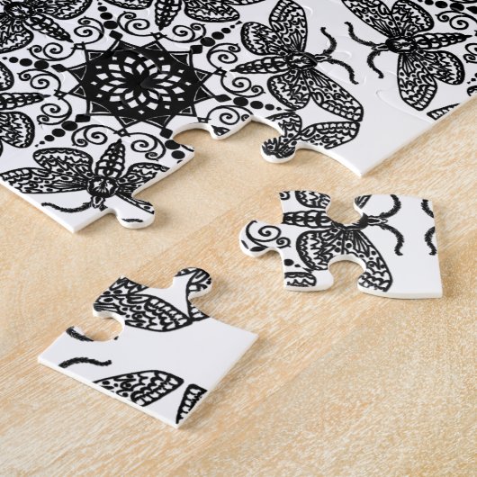 Wycinanka Moth Pattern Legpuzzel (Zijkant)