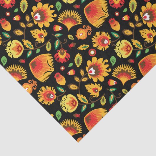 Wycinanki Autumn Folklore Tissuepapier (Detail)