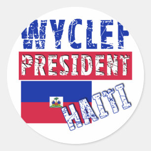 WYCLEF President Haïti Tshirts, Mokken, Buttonnen Ronde Sticker