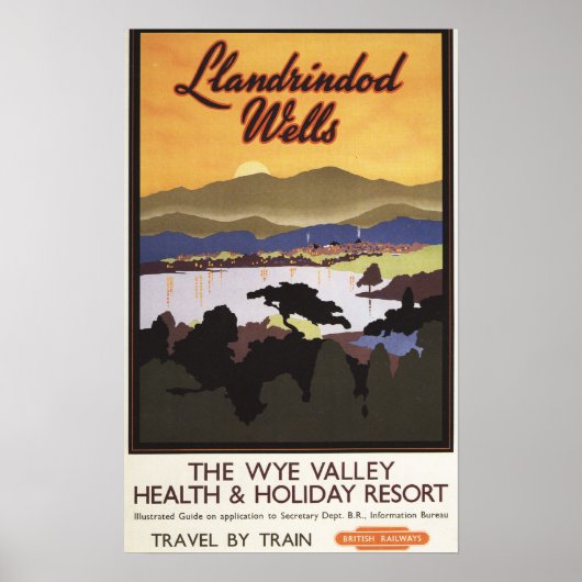 Wye Valley Resort British Rail Poster (Voorkant)