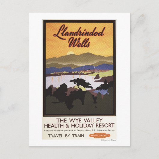 Wye Valley Resort British Rail Poster Briefkaart (Voorkant)