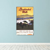 Wye Valley Resort British Rail Poster Canvas Afdruk (Insitu (Houten vloer))