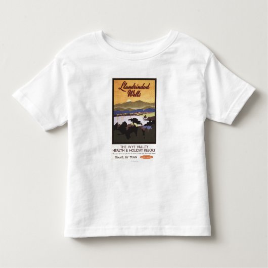 Wye Valley Resort British Rail Poster Kinder Shirts (Voorkant)